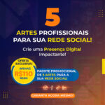 Eu vou Criar 5 Artes Profissional para a sua Rede Social