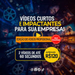 Eu vou Editar 2 Vídeos Curtos e Impactantes para sua Empresa