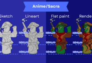 Eu vou fazer design de personagens