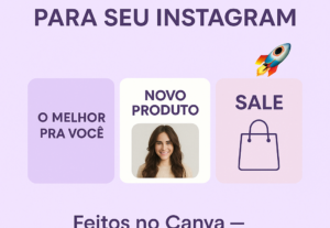 Eu vou fazer vídeos, posts e logos profissionais