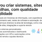 Eu vou criar ou ajustar seu site com qualidade e agilidade