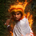 Eu vou adicionar efeitos visuais na sua foto de cosplay.