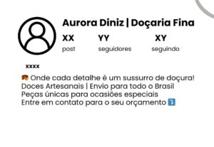 Eu vou Criar uma bio para seu instagram
