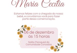 Eu vou fazer o seu convite com amor e dedicação, do jeitinho...