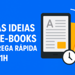 Eu vou transformar Suas ideias em E-books. entrega até 1h.