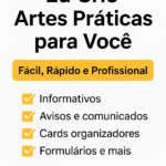 Eu vou desenvolver artes personalizadas e profissionais