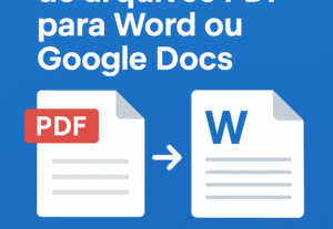 Eu vou digitar e transcrever textos de arquivos PDF para Wor...