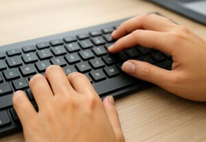 Eu vou oferecer digitação profissional de textos e áudios