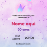 Eu vou Fazer para vocês todos os tipos de Convites lindos