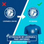 Eu vou vetorizar sua logomarca para impressão ou estampa