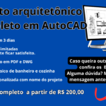 Eu vou fazer projeto arquitetônico no Auto Cad