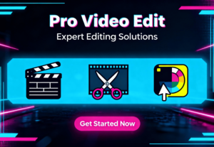 Eu vou editar seus videos em 24h