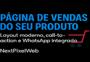 Eu vou Criar uma Página de Vendas do seu Produto