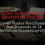 Eu vou fazer Roteiros de documentários baseados em pesquisa ...