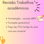 Eu vou corrigir e formatar seu trabalho acadêmico