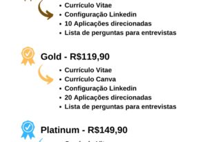 Eu vou elaborar o seu currículo, destacando o seu potencial.