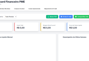Eu vou fazer Template Financeiro PME: Dashboard Completo