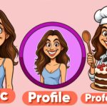 Eu vou fazer um pack com 3 caricaturas