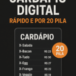 Eu vou Criar Um Cardápio Digital Simples Para seu Negócio