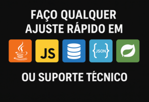 Eu vou fazer ajuste rápido em Java, JavaScript, SQL ou supor...