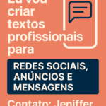Eu vou Criar textos profissionais para redes sociais e venda...