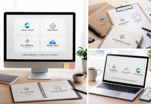 Eu vou Fazer criações de logos simples e minimalistas