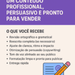 Eu vou deixar seu texto profissional e persuasivo