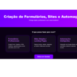 Eu vou criar seu site do zero de forma rápida, moderna.