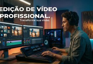 Eu vou editar seus vídeos com qualidade profissional