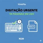 Eu vou digitar seu texto em 24h. Rápido e preciso.