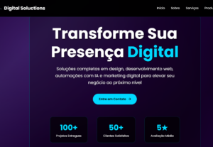Eu vou desenvolver sites,páginas de vendas e mini saas