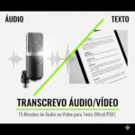Eu vou transcrever 15 min de áudio e vídeo para texto Word.