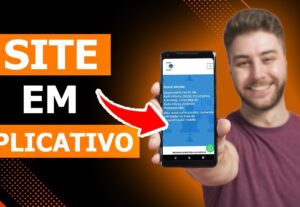 Eu vou criar um aplicativo Android do seu site