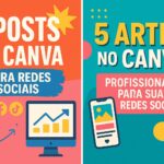 Eu vou Criar 5 artes profissionais no Canva para redes socia...