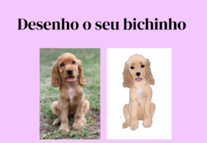 Eu vou transformar seu pet em uma ilustração personalizada
