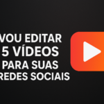 Eu vou editar 5 videos para suas redes sociais