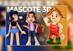 Eu vou criar um mascote em 3D para sua marca ou seu projeto.