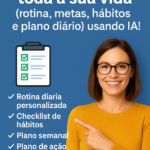 Eu vou criar sua rotina perfeita e personalizada com IA