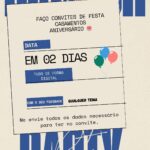 Eu vou Fazer seus convites de festas de forma digital