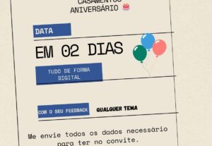 Eu vou Fazer seus convites de festas de forma digital