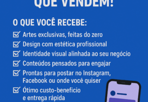 Eu vou criar posts para suas redes sociais.