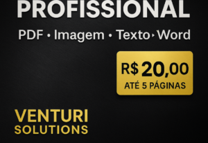 Eu vou Digitalizar o seu trabalho com seriedade e rapidez.