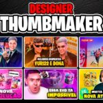 Eu vou Criar miniaturas de thumbnail YouTube