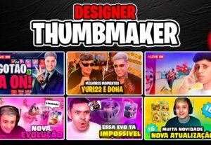 Eu vou Criar miniaturas de thumbnail YouTube
