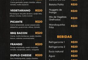Eu vou Criar Banners, Cardápios e Artes Profissionais