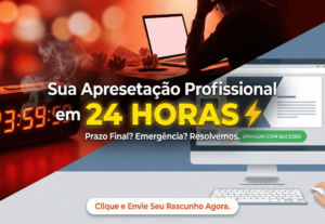 Eu vou criar seus Slides e entregá-los prontos em 24h