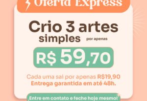 Eu vou criar 3 artes bonitas e acessíveis para você