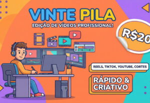 Eu vou Editar seu Vídeo Profissional: YouTube, Cortes