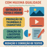 Eu vou transformar suas ideias em conteúdo visual e textual