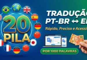Eu vou traduzir seu texto Português ↔ Inglês